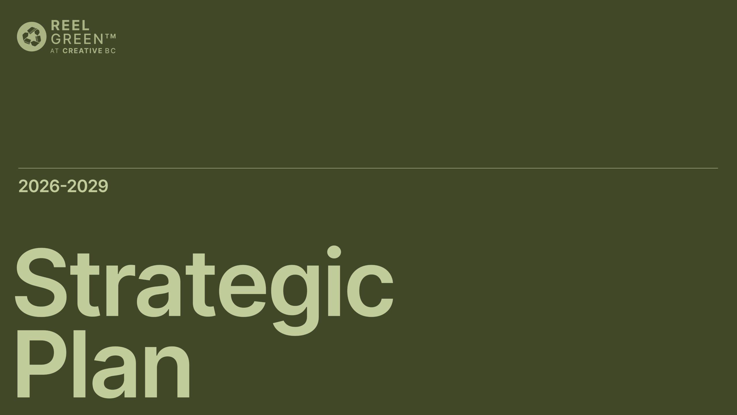 Reel Green Strategic Plan 2026-29